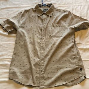 United by blue print short sleeve button up